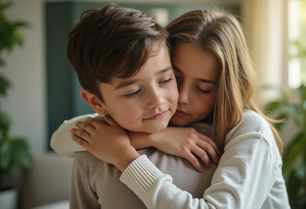 Parent hug
