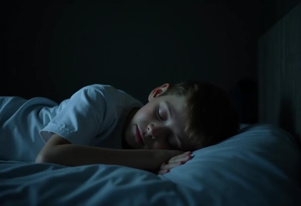 Sleeping teen