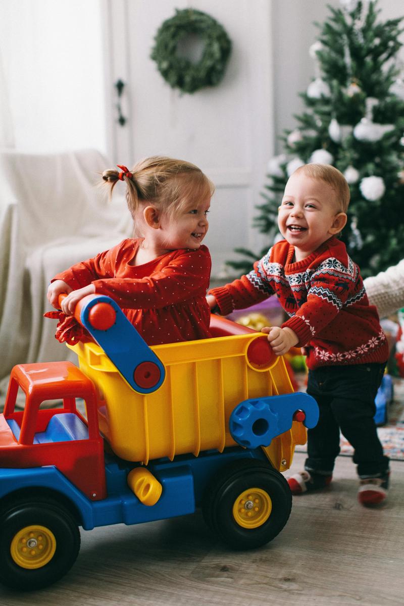 Toddler playing